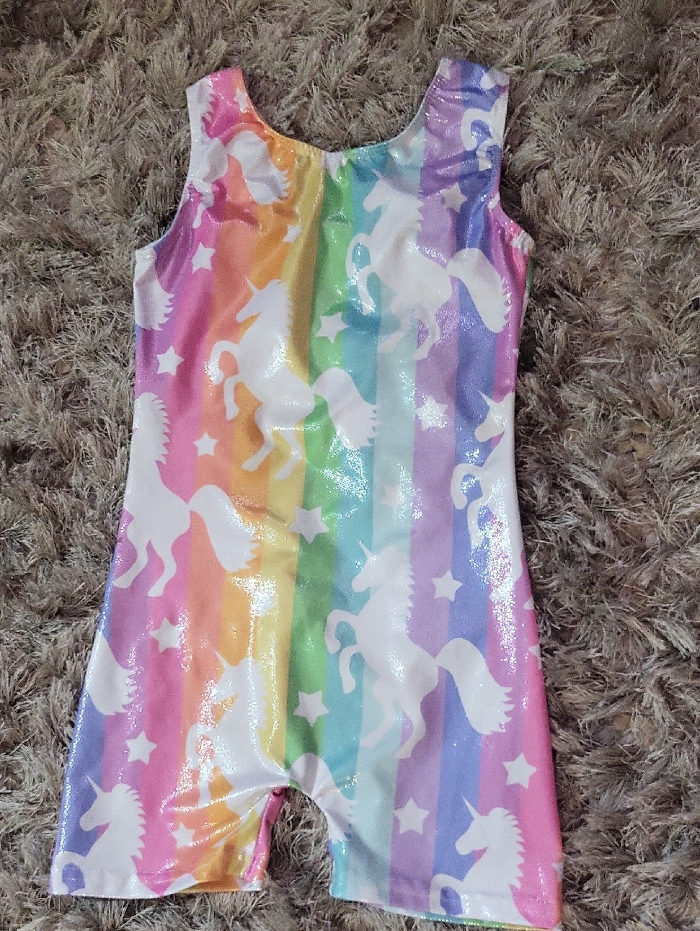 Kids Rainbow Unicorn One-Piece Romper - Multicolor